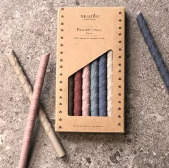 Ada Silicone Straw 8 Pack - Color Mix