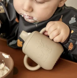 Aiko Silicone Cup With Sippy Lid VARIOUS COLOURS