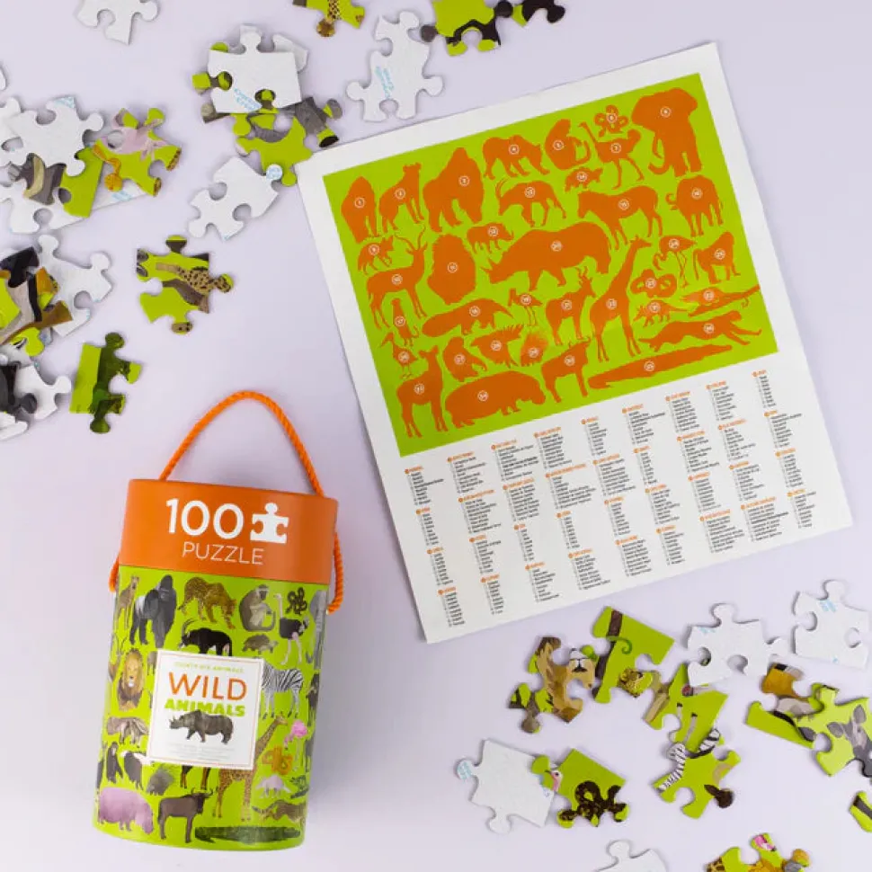 36 Animal Puzzle 100 pc - Wild Animals