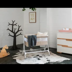 Aria Bedside Bassinet - Graphite