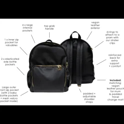 Baby Bag Backpack - Vegan Leather