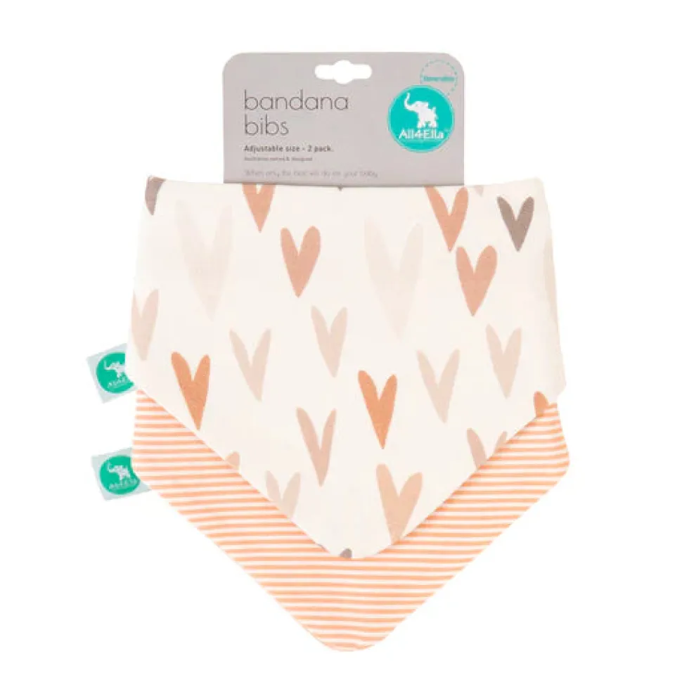 Bandana Bibs 2pk VARIOUS STYLES