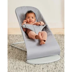 Bouncer Bliss Woven Petal Quilt - Light Grey