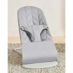 Bouncer Bliss Woven Petal Quilt - Light Grey