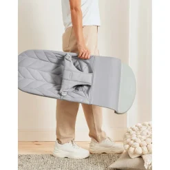 Bouncer Bliss Woven Petal Quilt - Light Grey