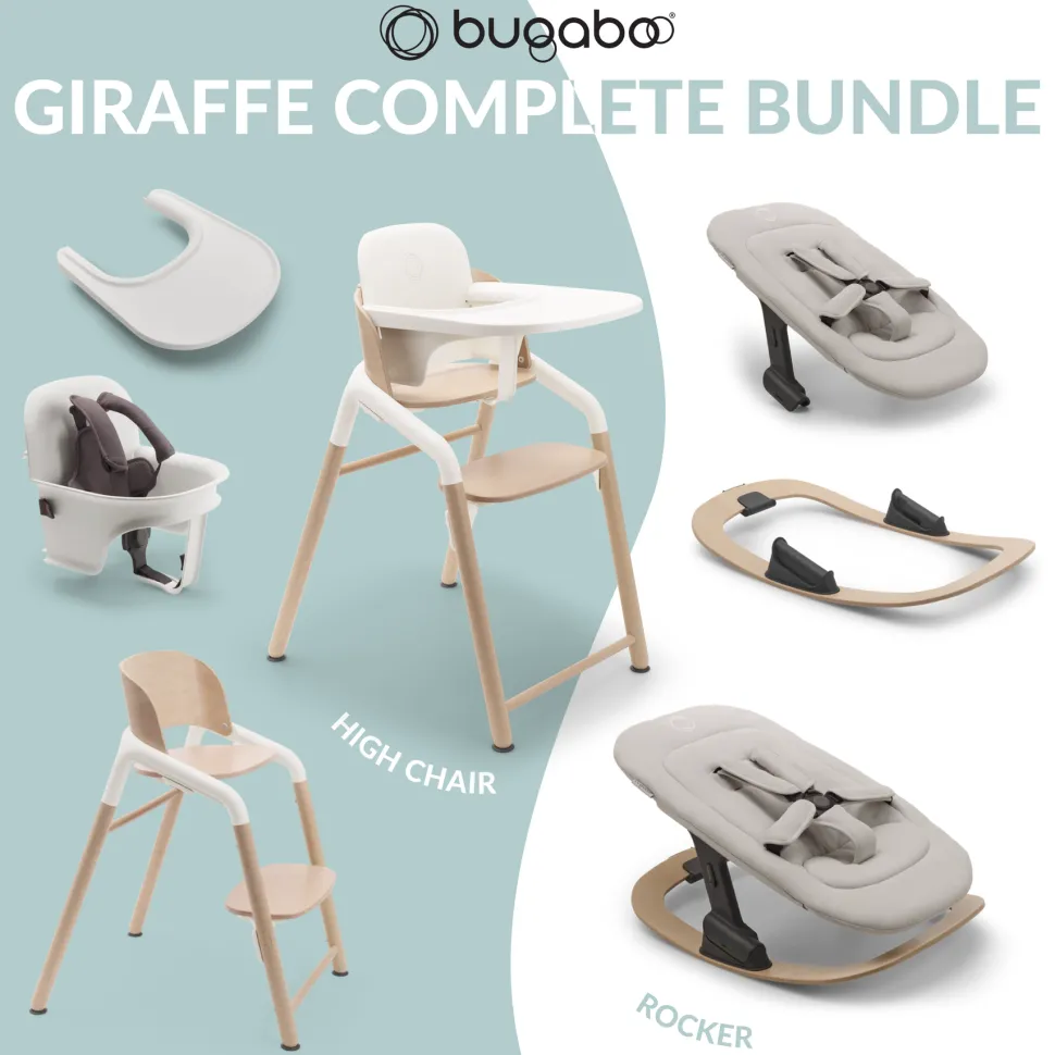 Bugaboo Giraffe Complete High Chair and Rocker Bundle