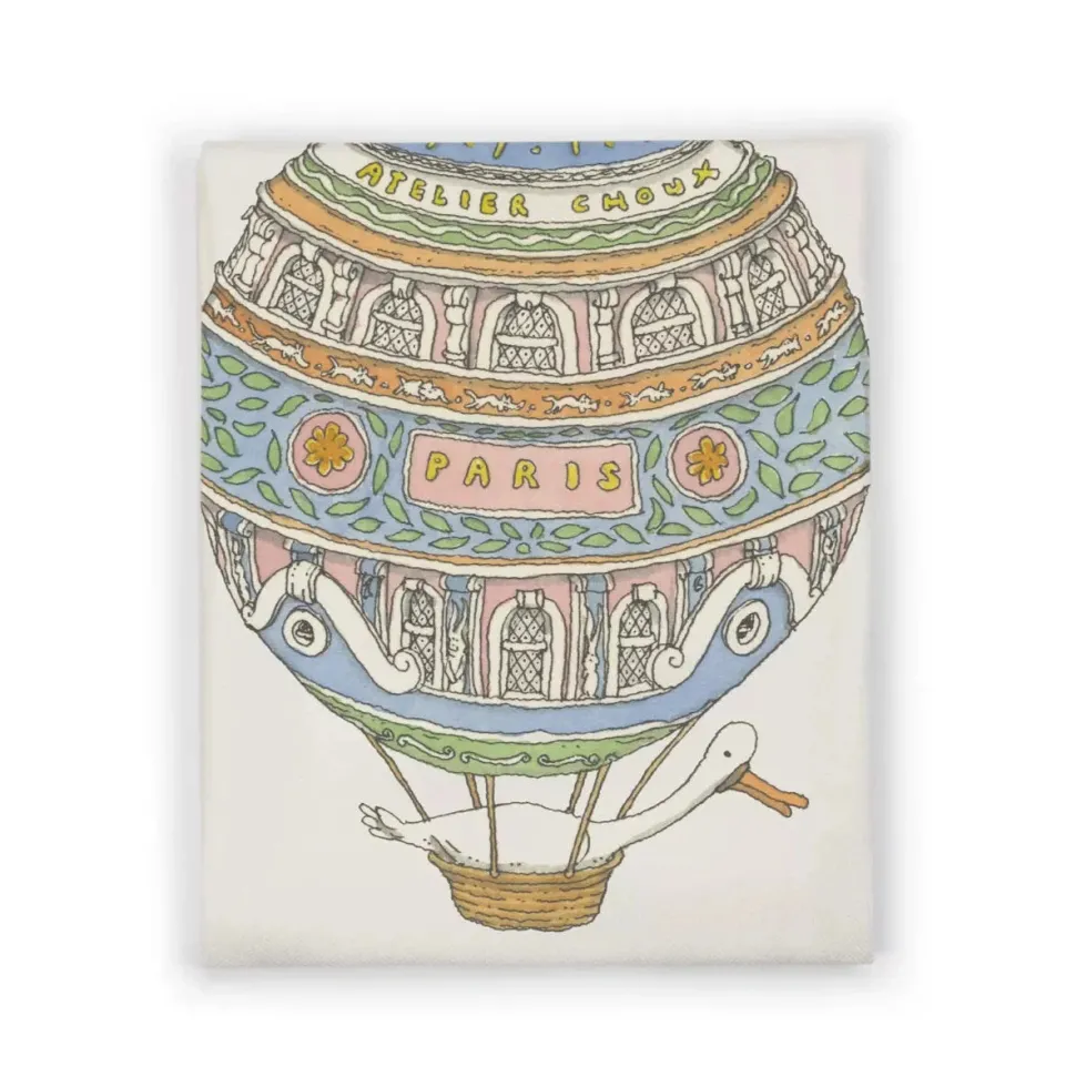 Cashmere Blanket - Hot Air Balloon