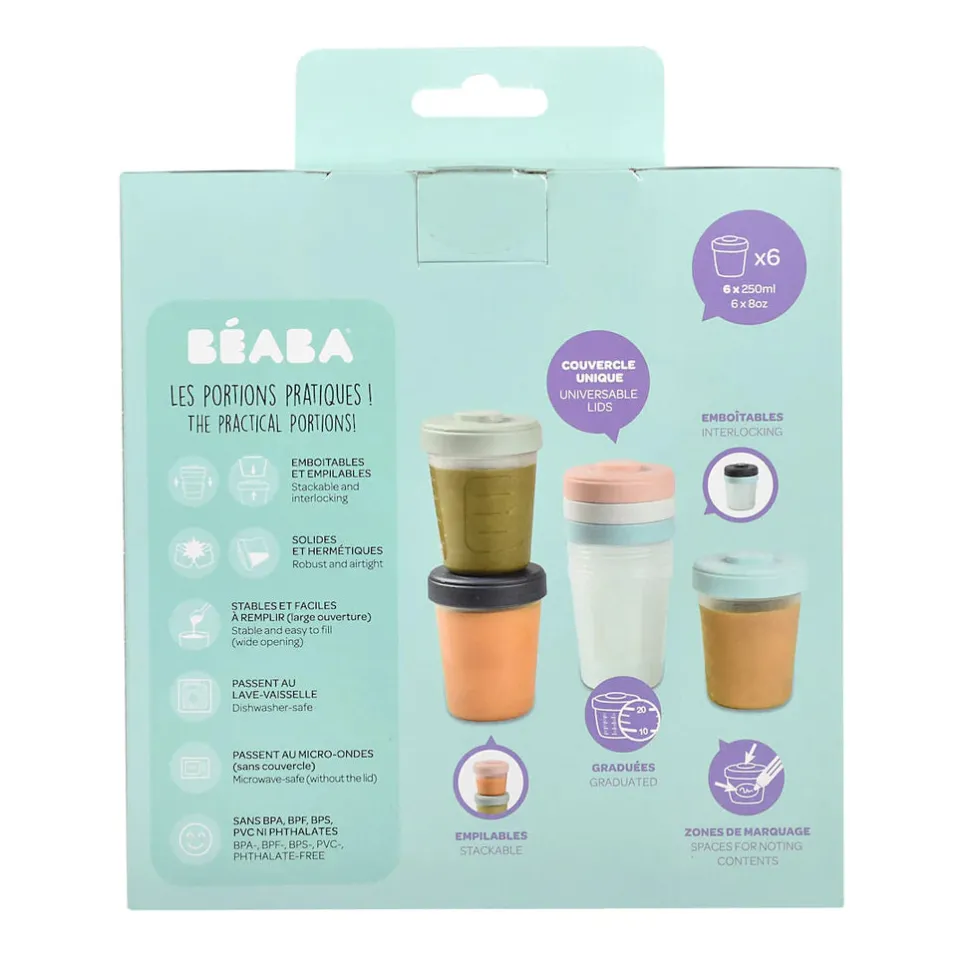 Clip Portions Food Storage Toddler Set 250ml