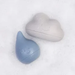 Cloud and Droplet Bath Toys - Cloudy Blue