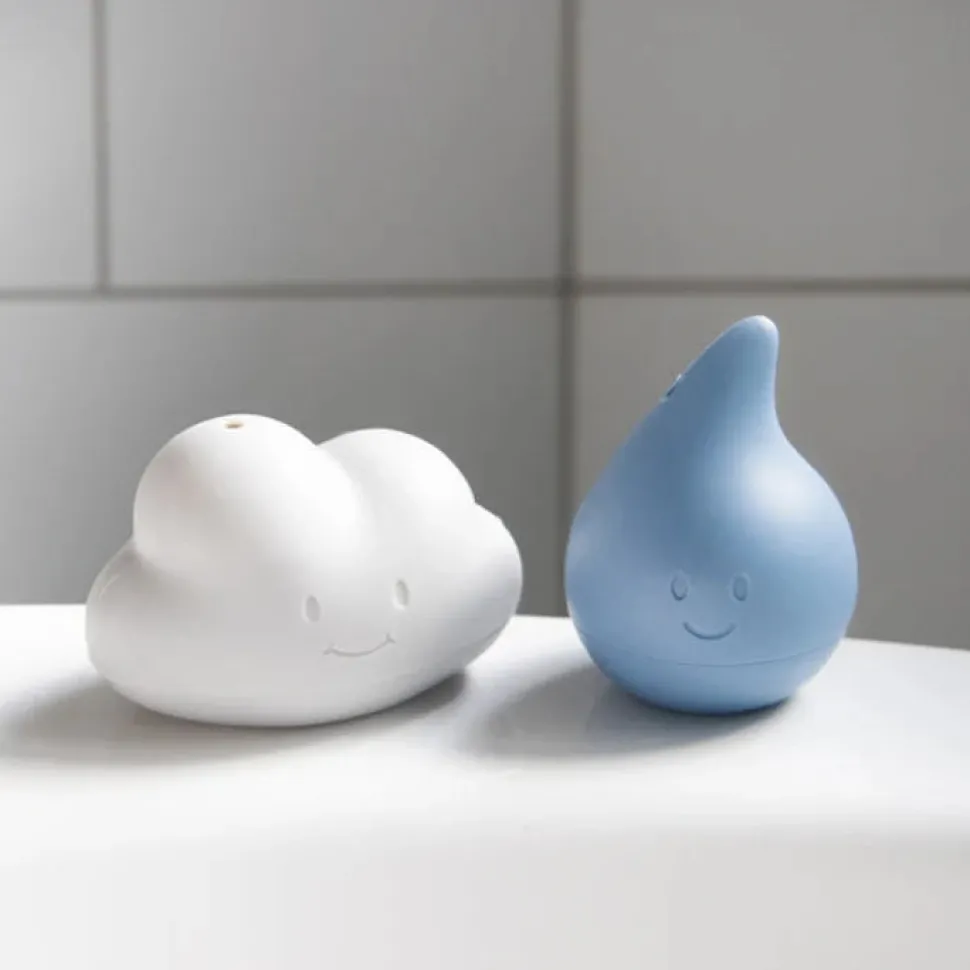 Cloud and Droplet Bath Toys - Cloudy Blue