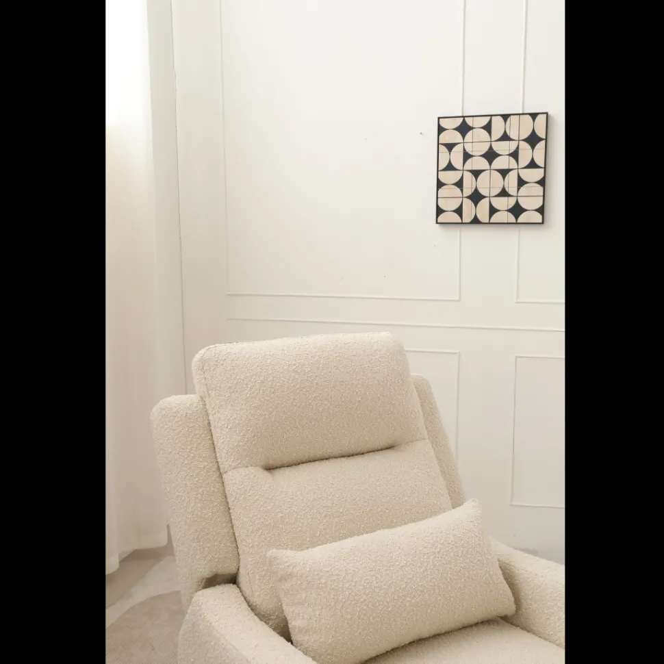 COCOON Rio Recliner Glider Chair In Boucle