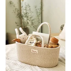 Cotton Rope Nappy Caddy Organiser