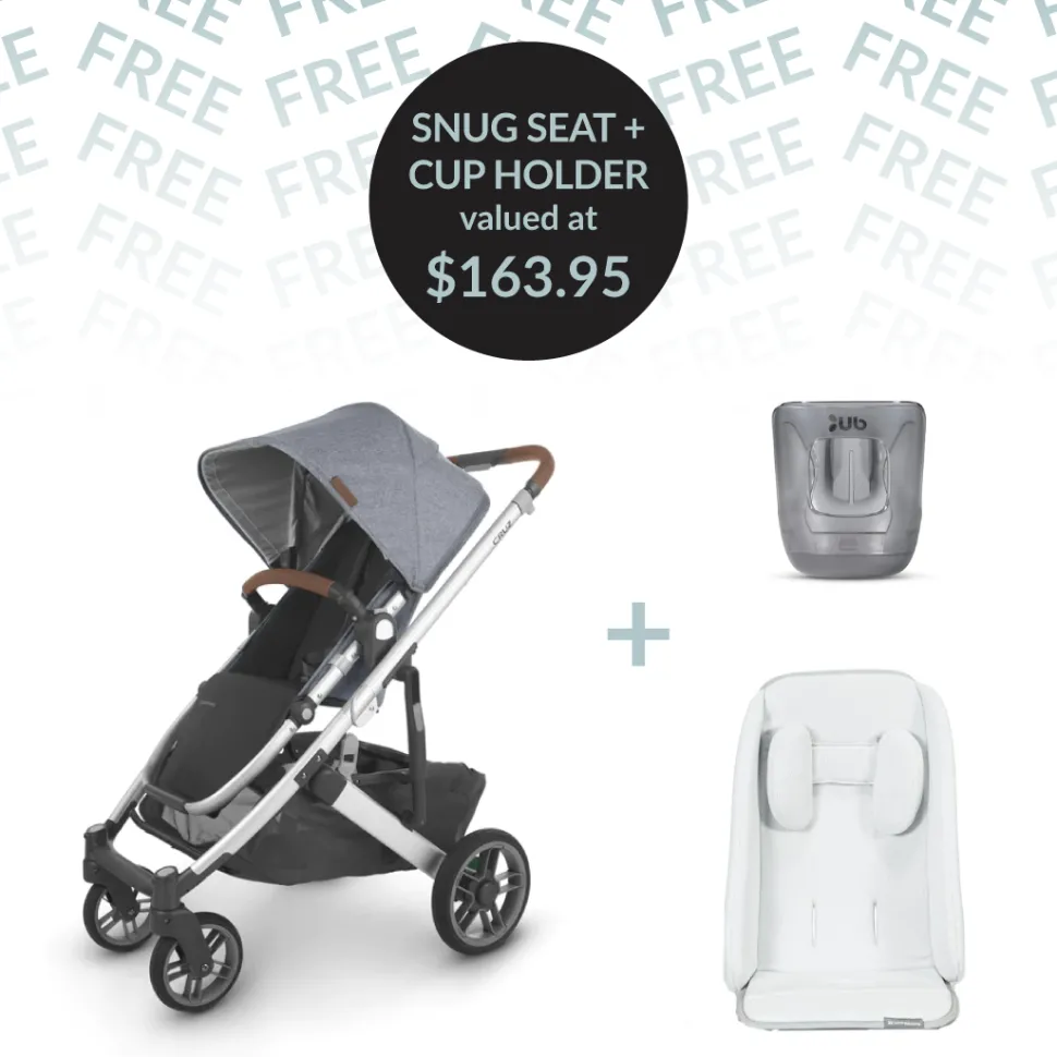 CRUZ V2 + FREE SNUG SEAT + CUP HOLDER - Gregory (Blue Melange)