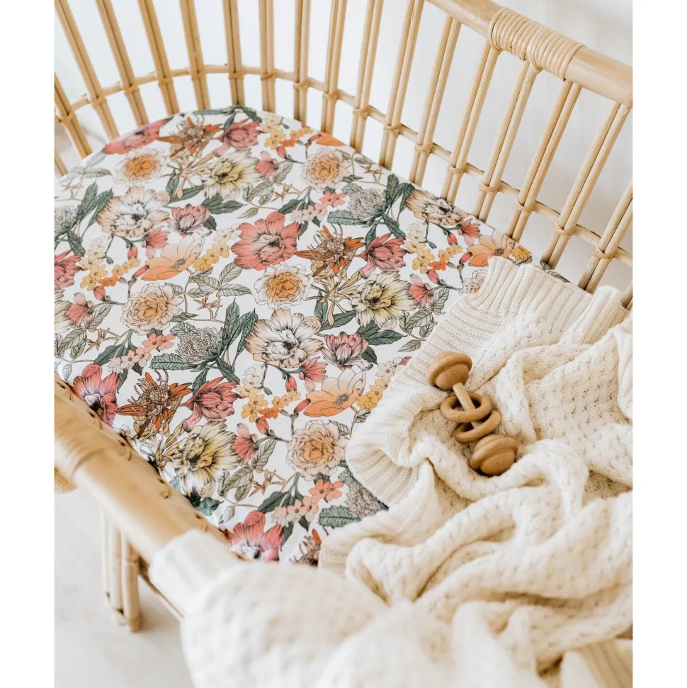 Diamond Knit Organic Baby Blanket - Cream