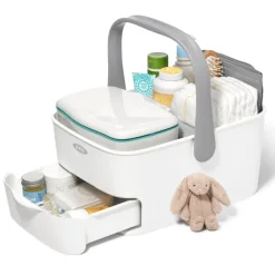 Diaper Caddy with Changing Mat