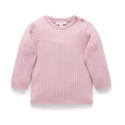 Fine Rib Jumper - Marshmallow Melange