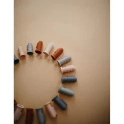 Finger Toothbrush - Cambridge Blue/Shifting Sand