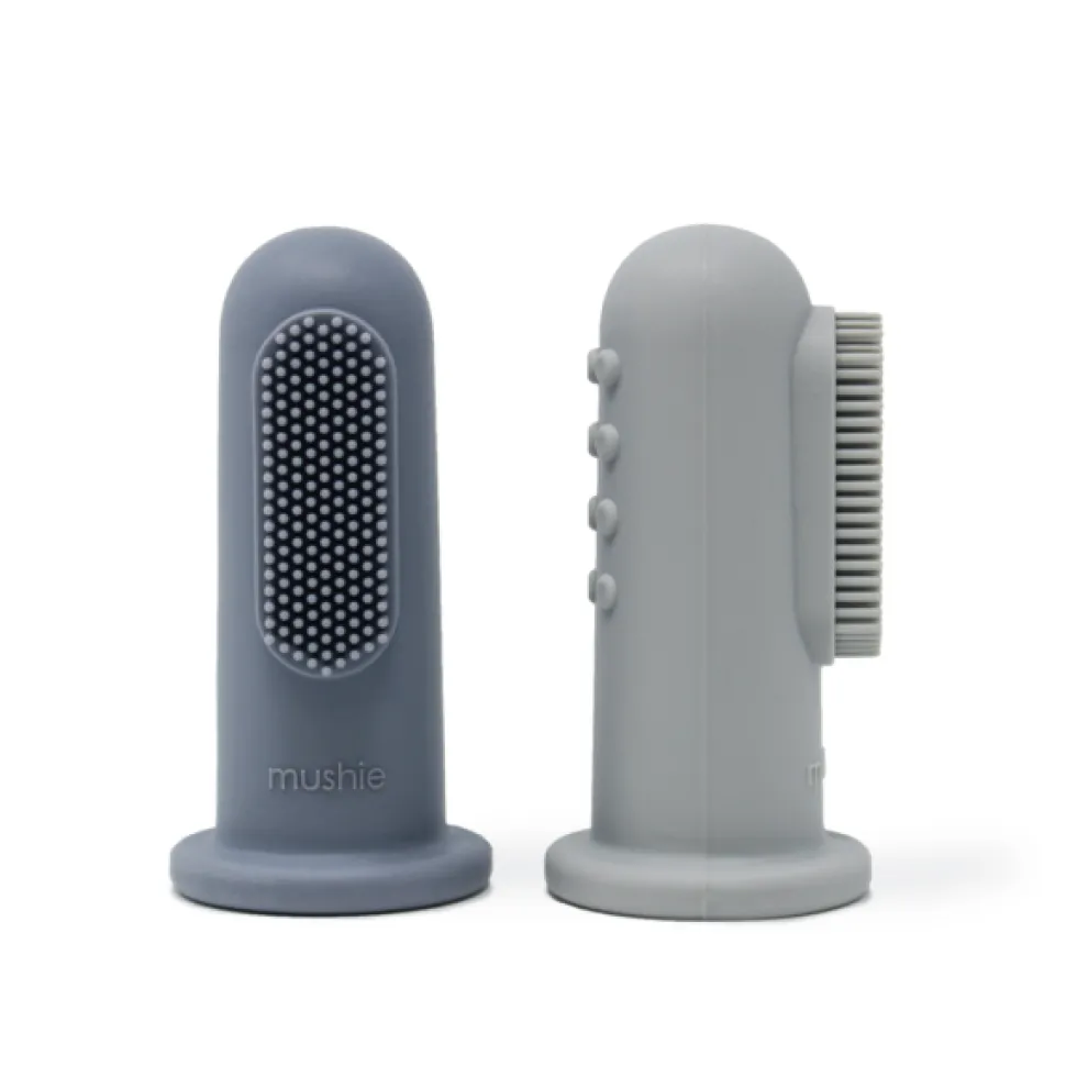 Finger Toothbrush - Stone/Tradewinds