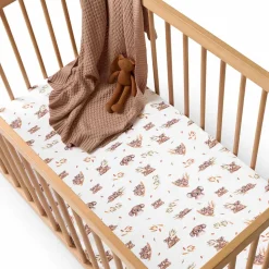Fitted Cot Sheet - Koala