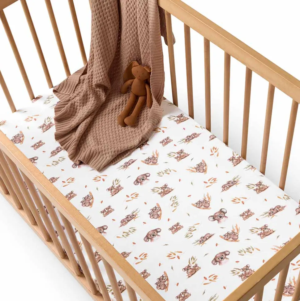 Fitted Cot Sheet - Koala