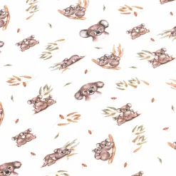 Fitted Cot Sheet - Koala