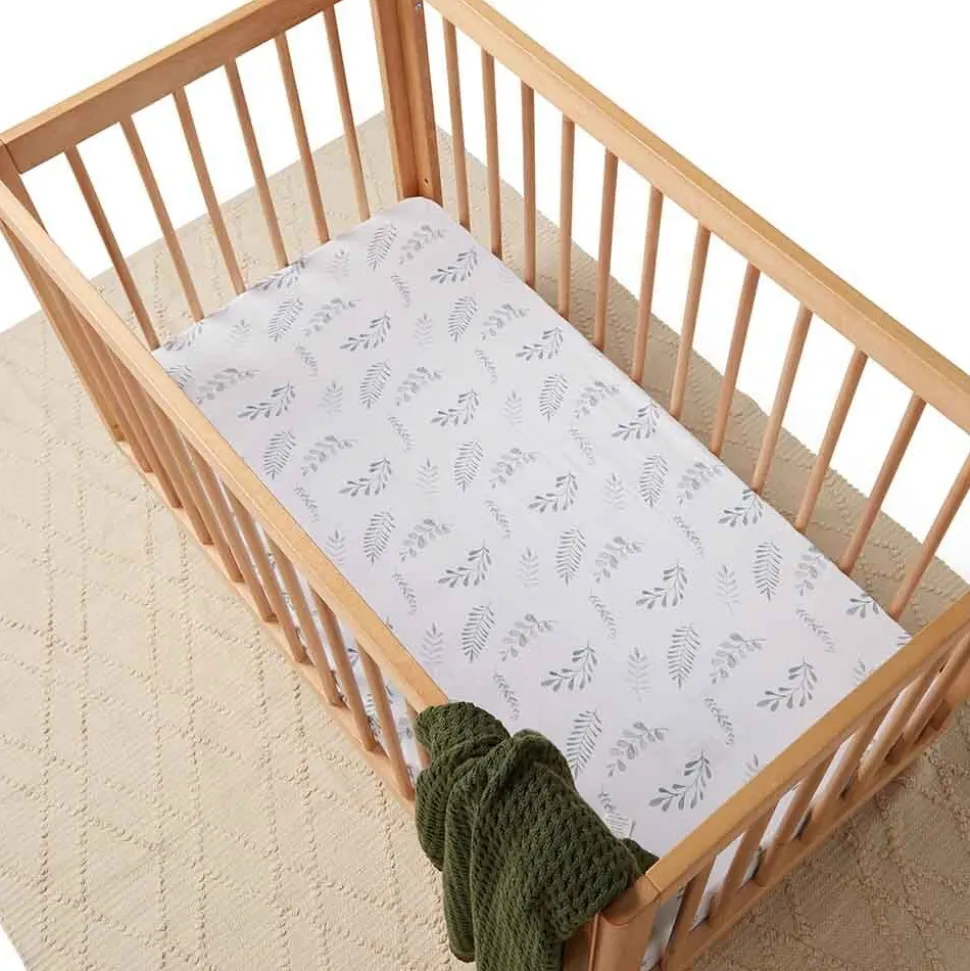 Fitted Cot Sheet - Wild Fern