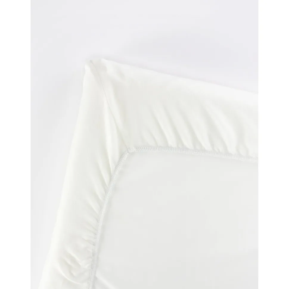 Fitted Sheet for Travel Cot - White
