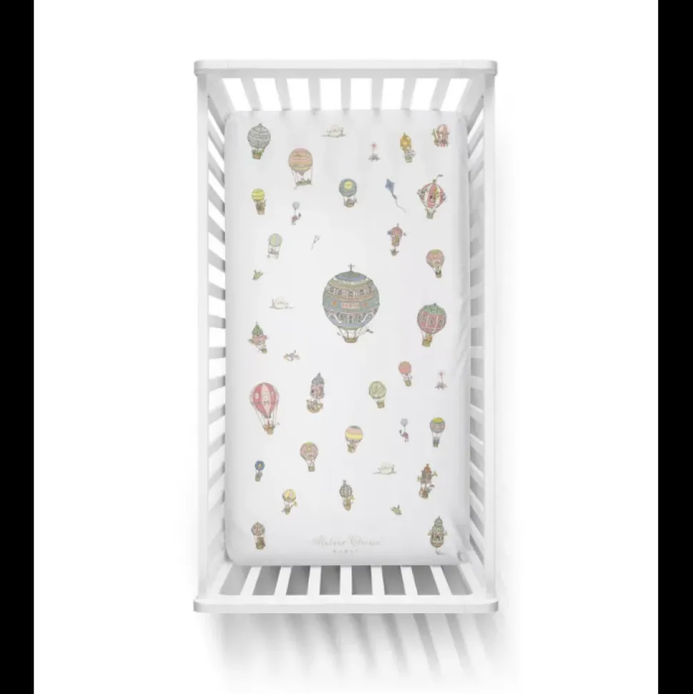 Fitted Sheet Satin - Hot Air Balloons