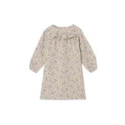 Flora Oat Muslin Dress