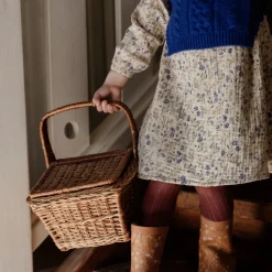Flora Oat Muslin Dress