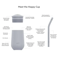 Happy Cup + Straw System - Pewter