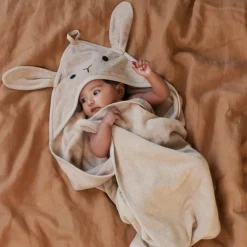 Hooded Towel - Bunny Nougat
