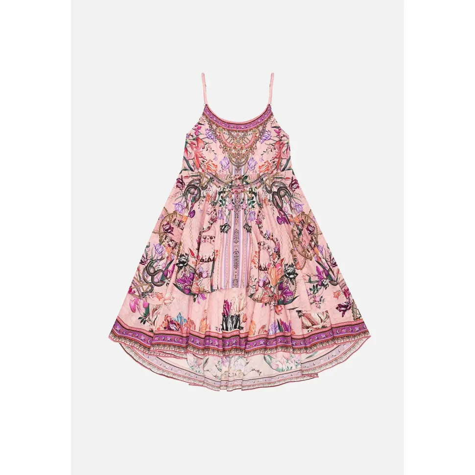 Kids Round Neck Tiered Dress - Mad As A Snake