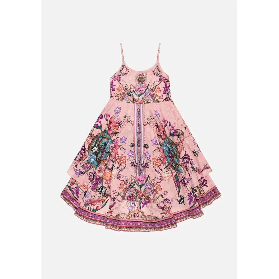 Kids Round Neck Tiered Dress - Mad As A Snake