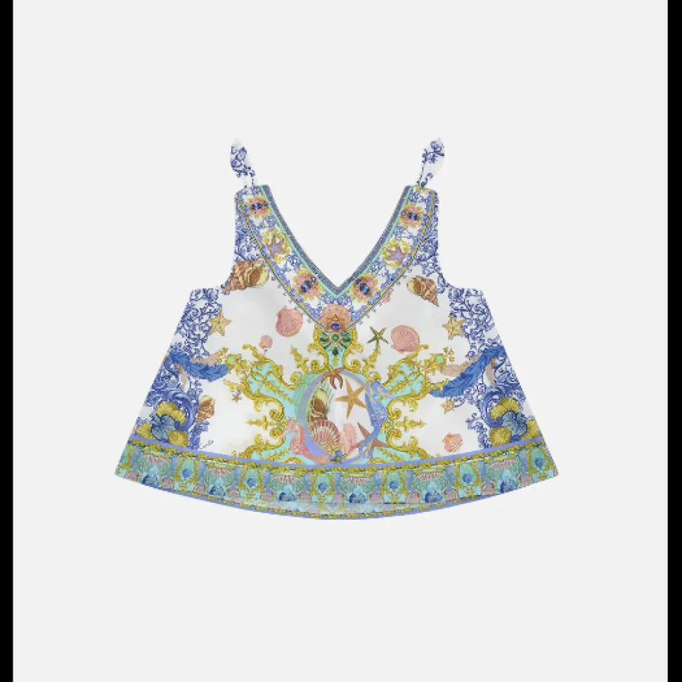 Kids Tie Shoulder Top - Star Of The Sea