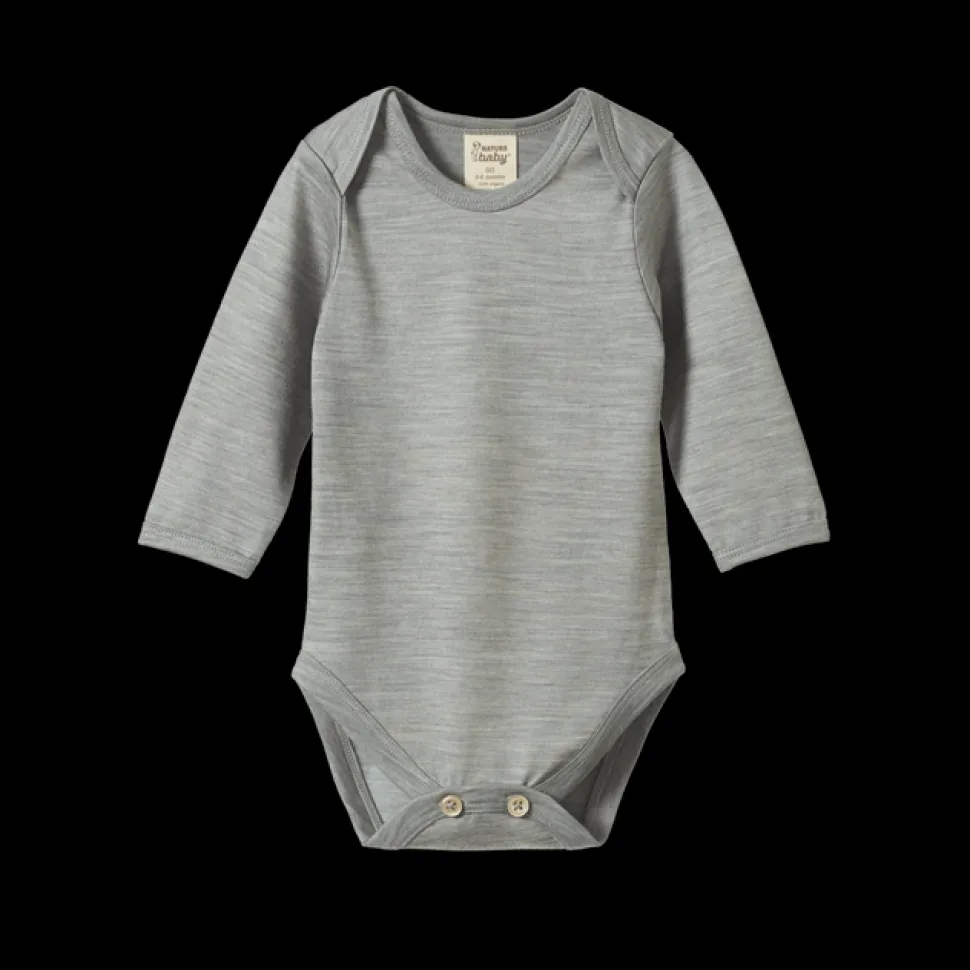 Merino Long Sleeve Bodysuit VARIOUS COLOURS