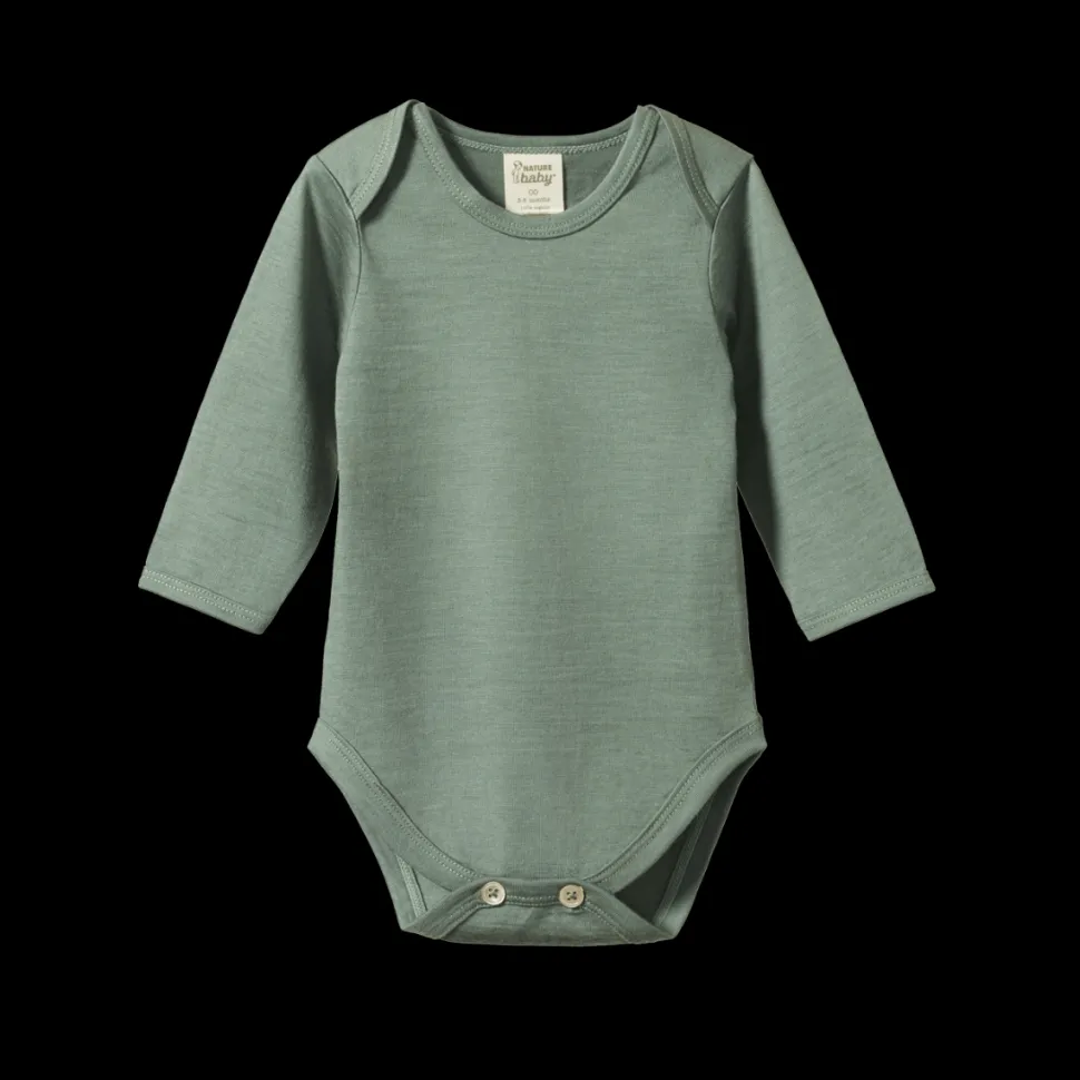 Merino Long Sleeve Bodysuit VARIOUS COLOURS