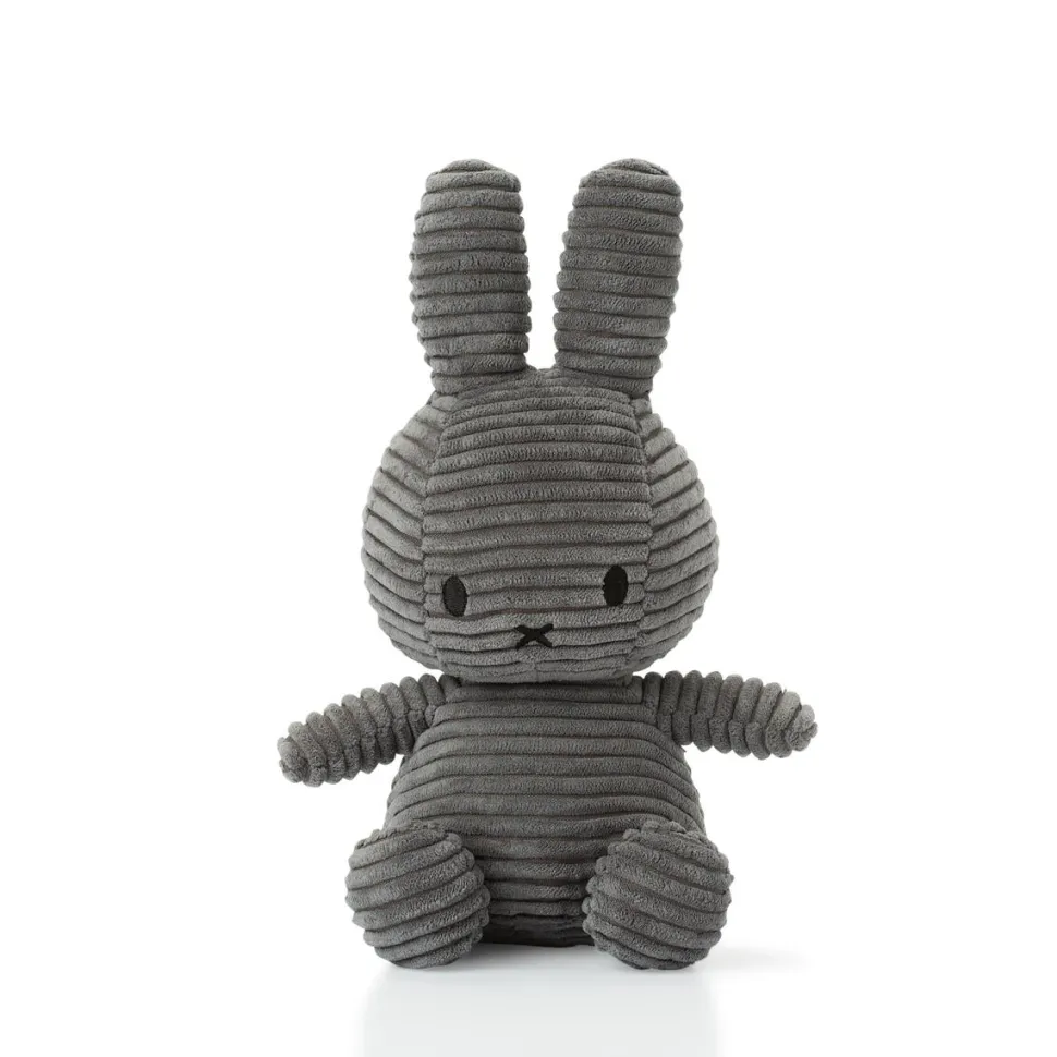 Miffy Sitting Corduroy - Grey