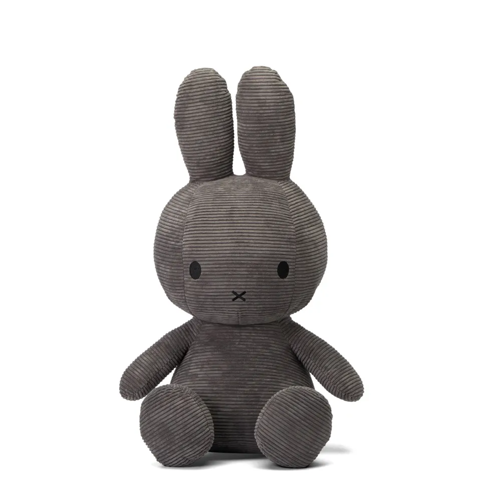 Miffy Sitting Corduroy - Grey
