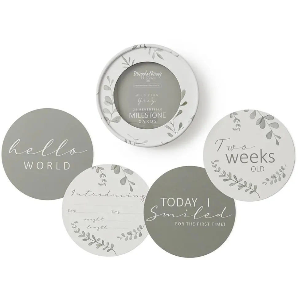 Milestone Cards - Wild Fern & Grey
