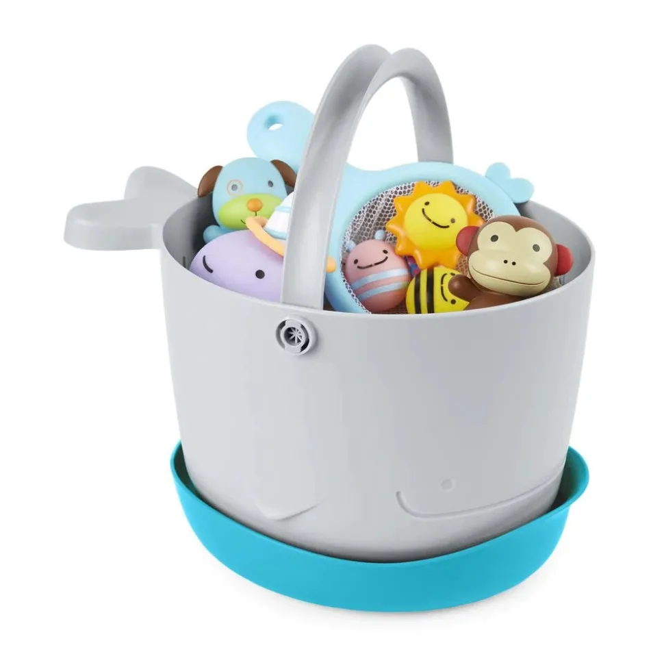 Moby Stowaway Bath Toy Bucket