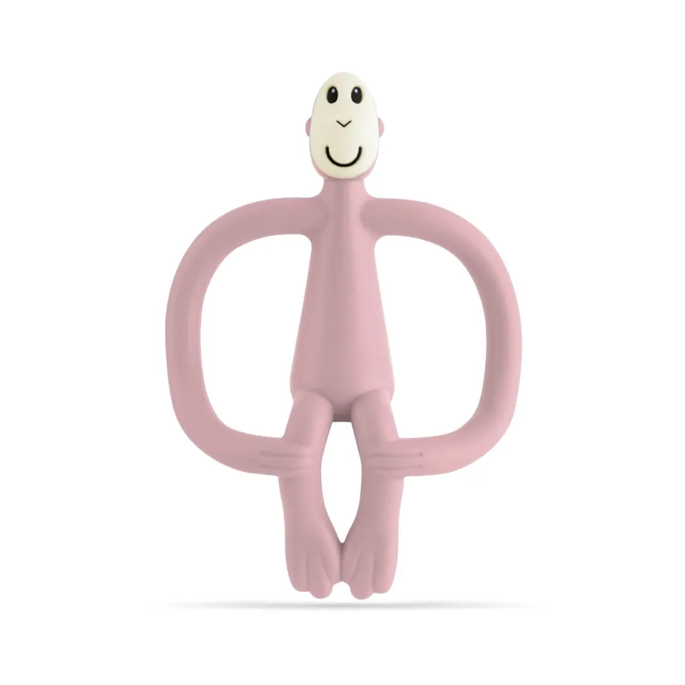 Monkey Teether - Dusty Pink