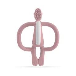 Monkey Teether - Dusty Pink