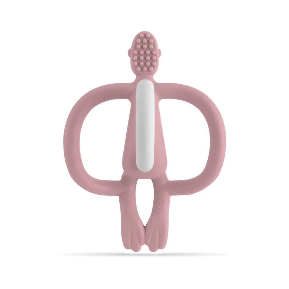 Monkey Teether - Dusty Pink