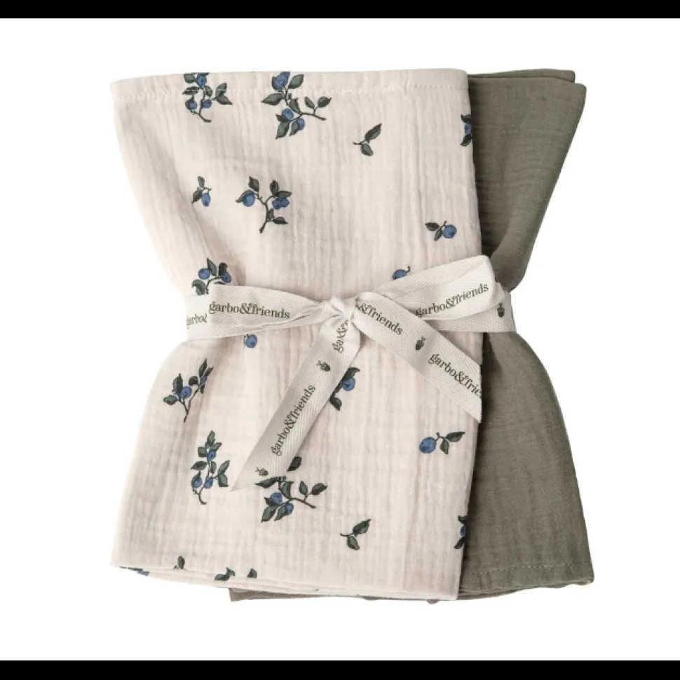 Muslin Small Blankets Set of 2 VARIOUS COLOURS
