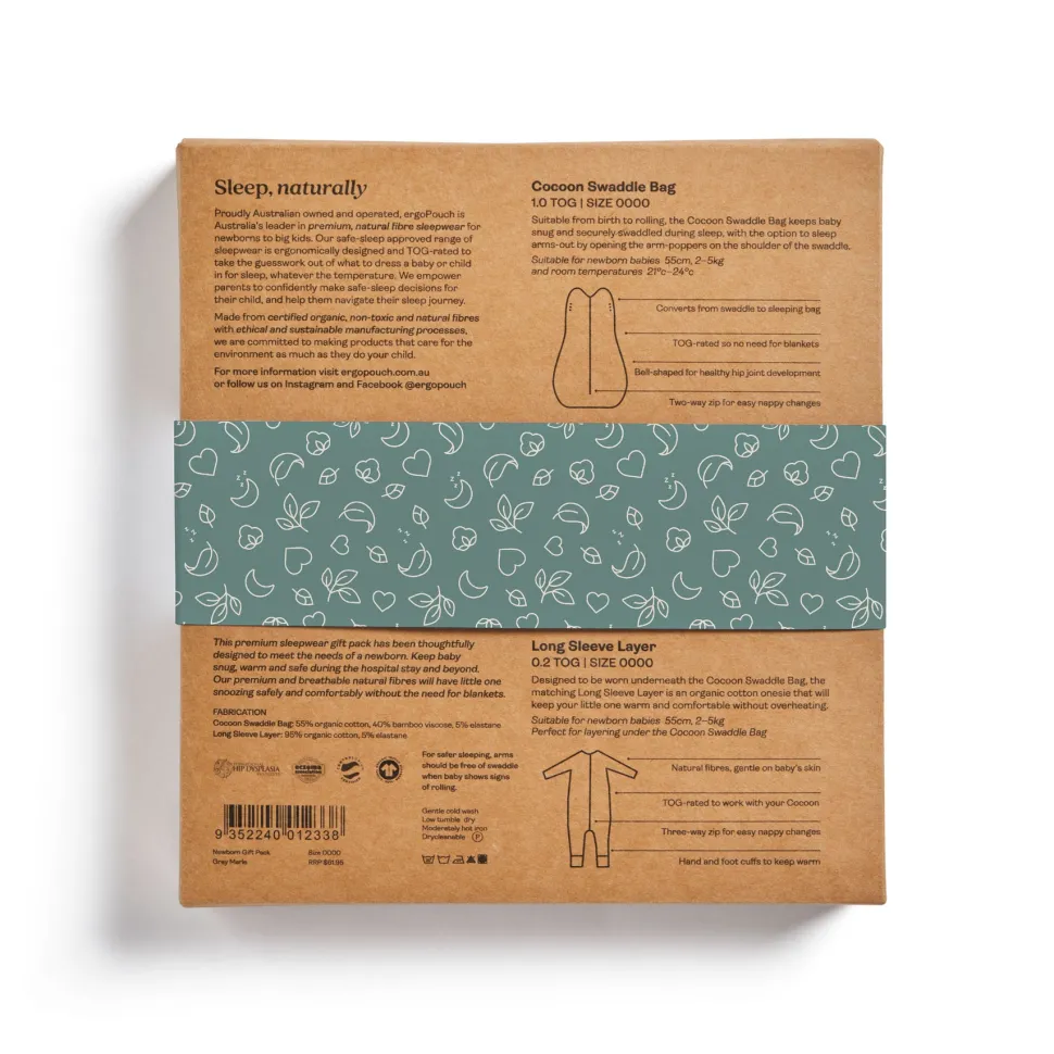 Newborn Gift Pack - Grey Marle
