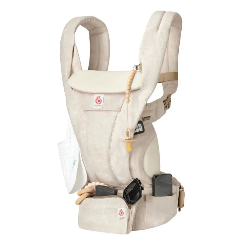 Omni Deluxe All-in-One Linen Baby Carrier - Natural Linen