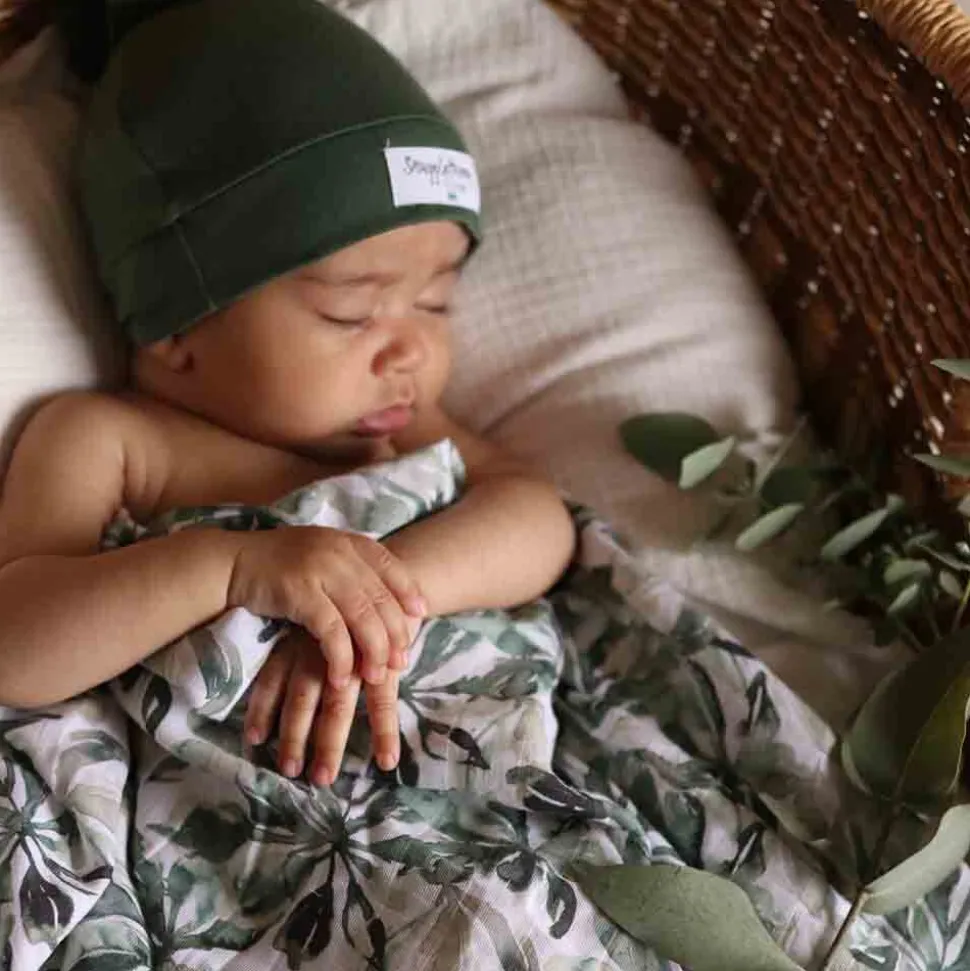 Organic Muslin Wrap - Evergreen