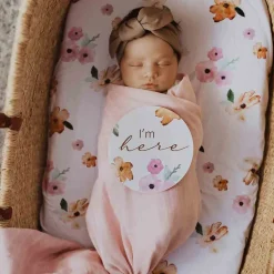 Organic Muslin Wrap - Musk Pink