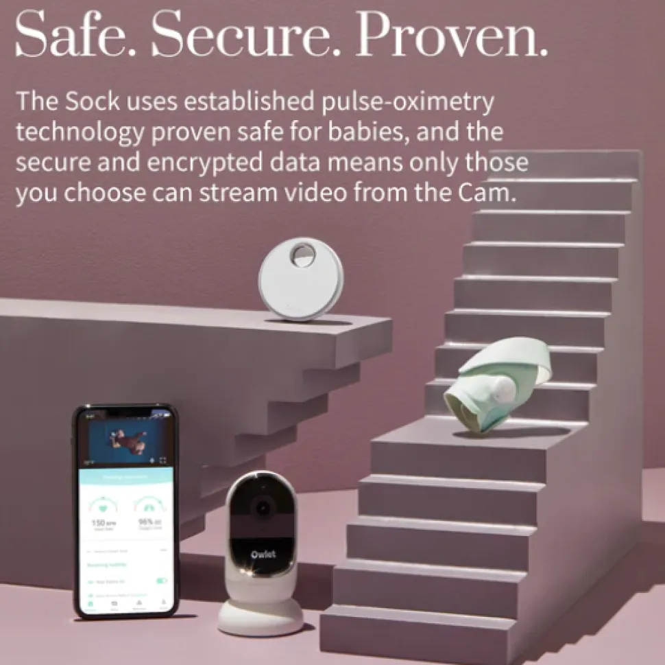 Owlet Monitor Duo 2 - Cam 2 + Smart Sock 3 Mint